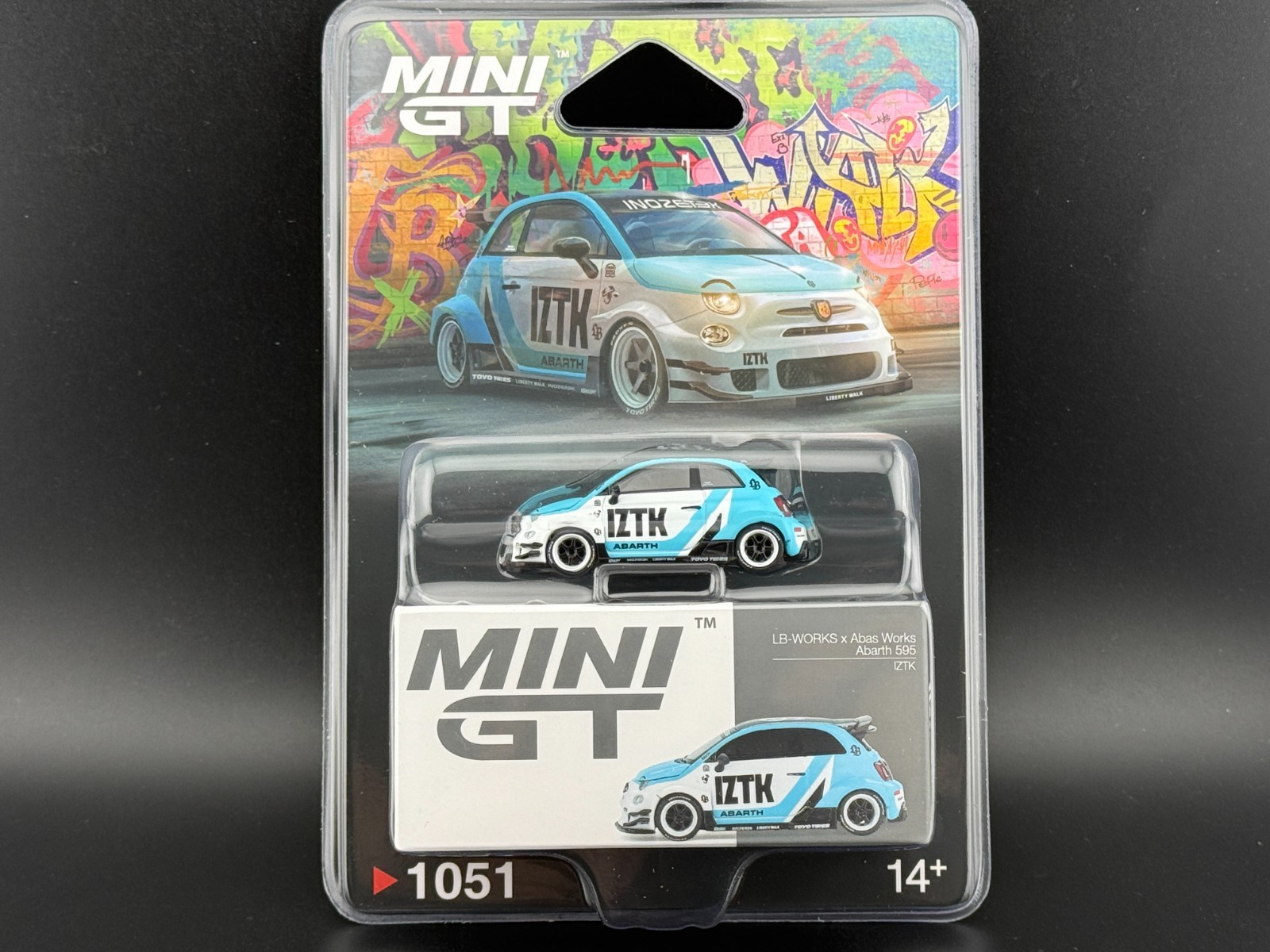 Mini GT Abarth 595 LB-WORKS x Abas Works IZTK #1051 1/64