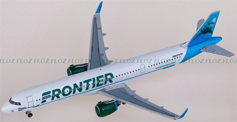 for AeroClassics for Frontier Airlines for Airbus A321neo N607FR 1:400 Model