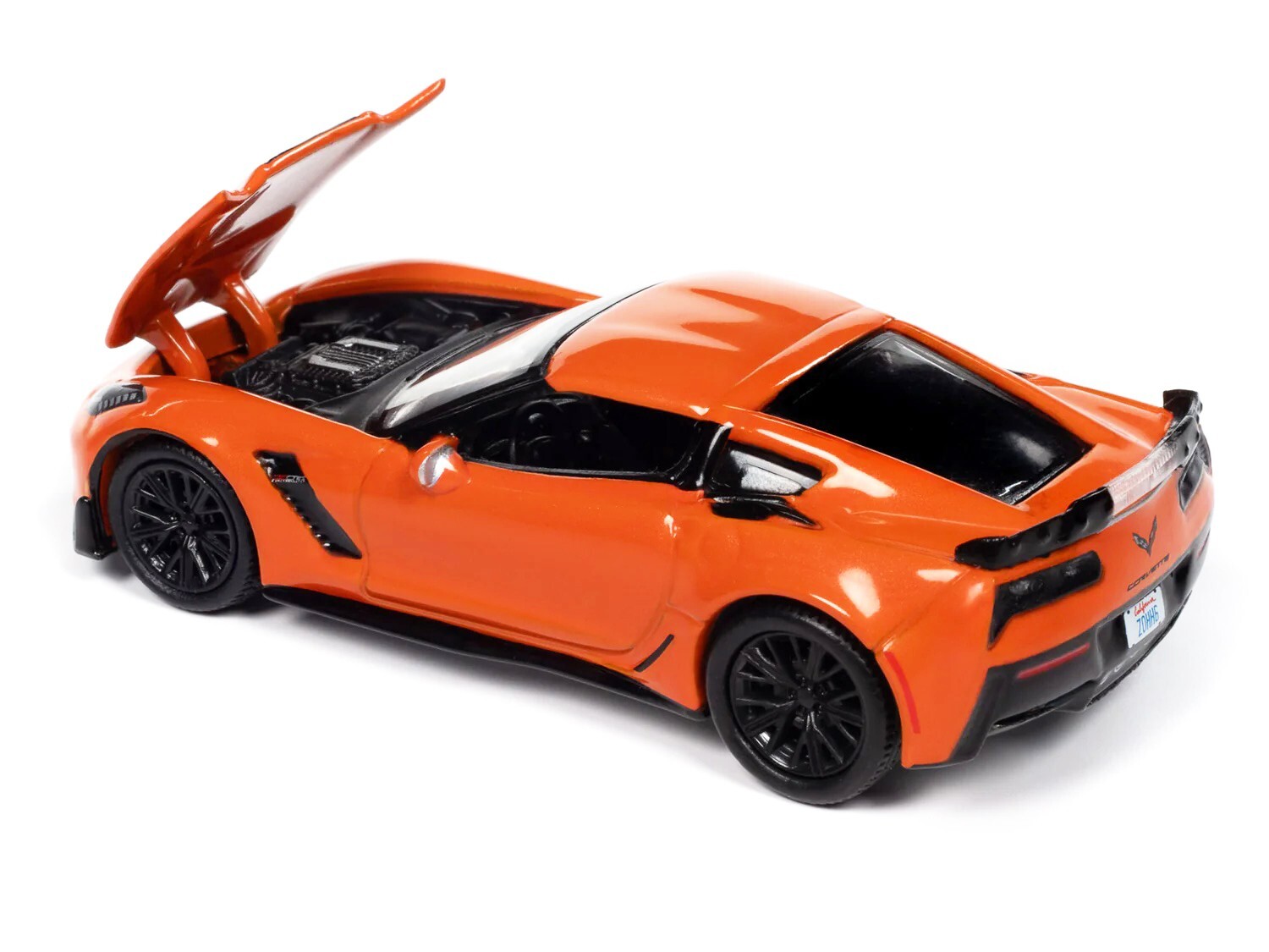 2019 CHEVROLET CORVETTE Z06 SEBRING ORANGE 1/64 BY AUTO WORLD 64442-AWSP165 A
