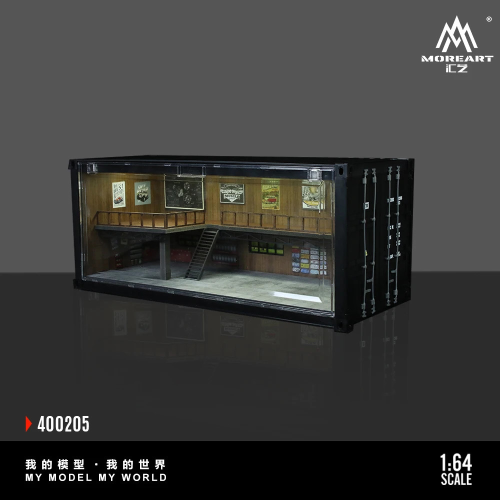 More Art 1:6 Container Repair Shop Lighting Diorama, Light Version Diorama for D