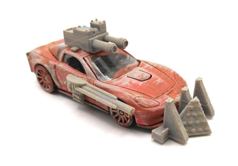 Custom Mad Max Zombie War Wasteland Road Warrior Truck 1/64 Hot Wheels Vehicle