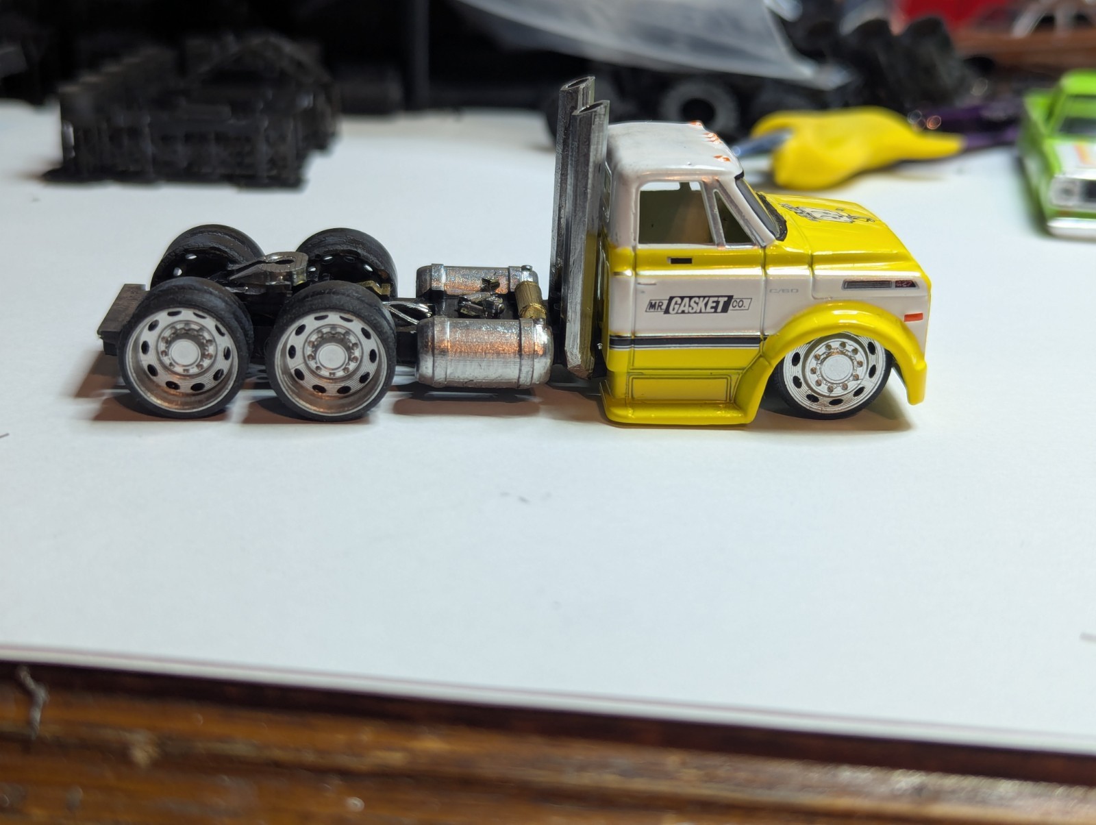 1/64 Scale Custom 3D printed M2 C-60 Tandem Axle Base/Wheels (Updated Version)