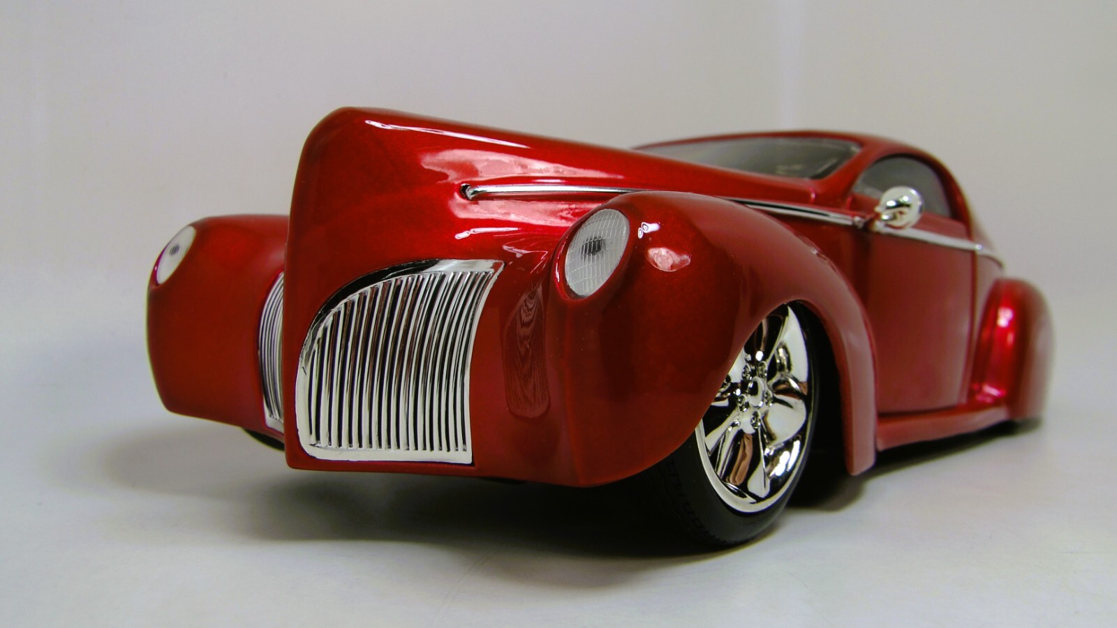 Hot Rod Ford Mecury Merc Chopped Dragster1:18Race Car Racing12Custom24Racer Red