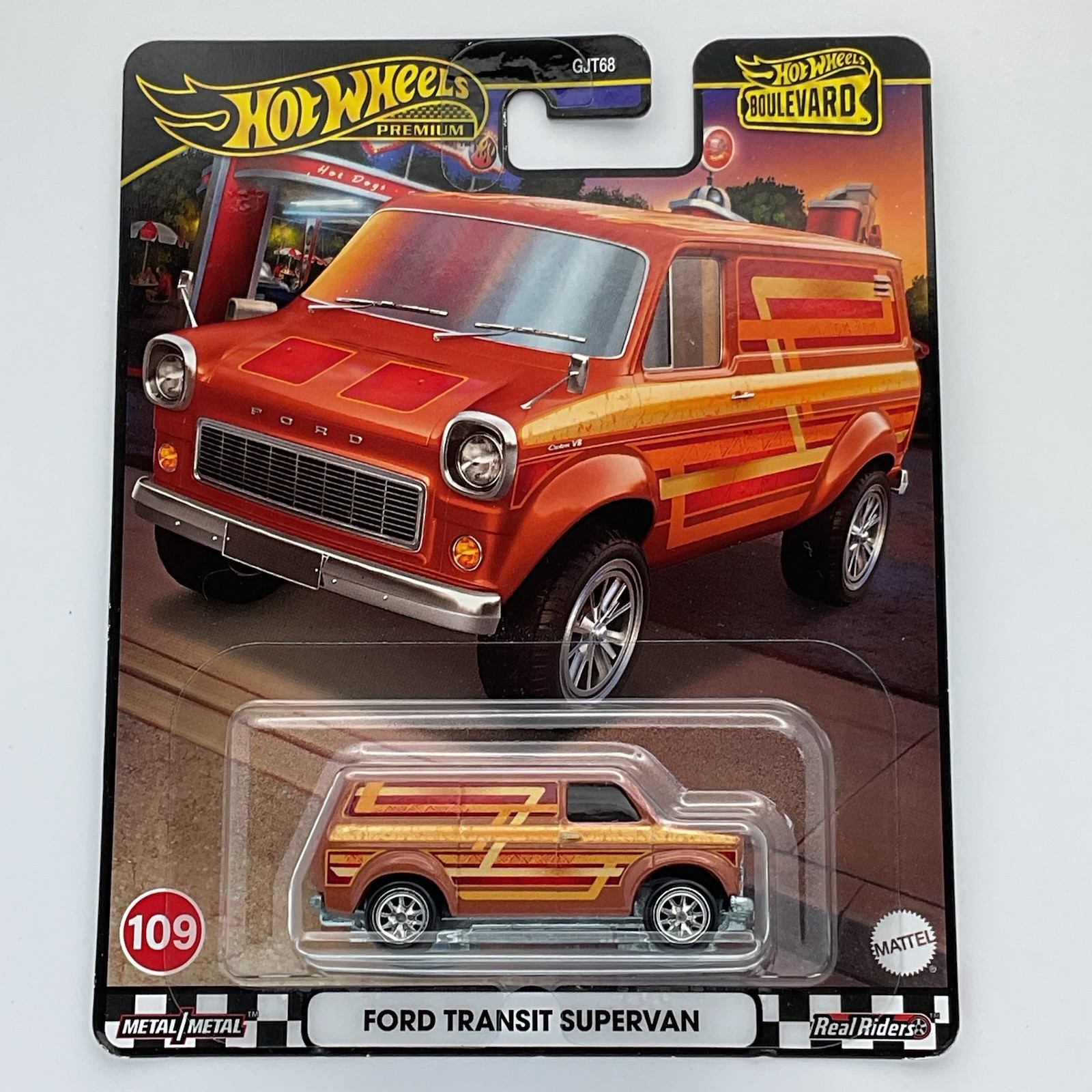 Hot Wheels Premium Boulevard Ford Transit Supervan With Protector