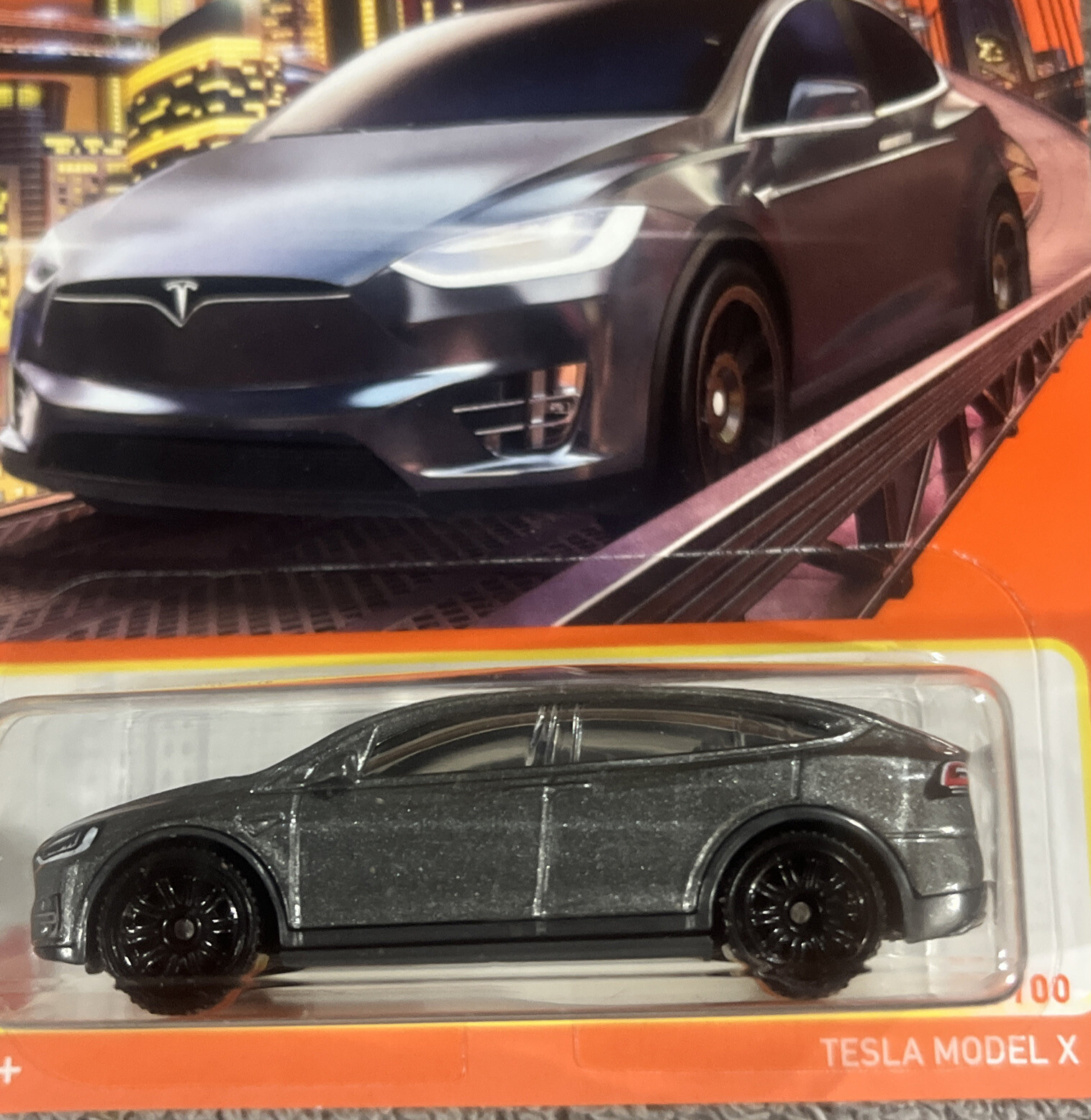 Matchbox 70 Years Tesla Model X, Gray