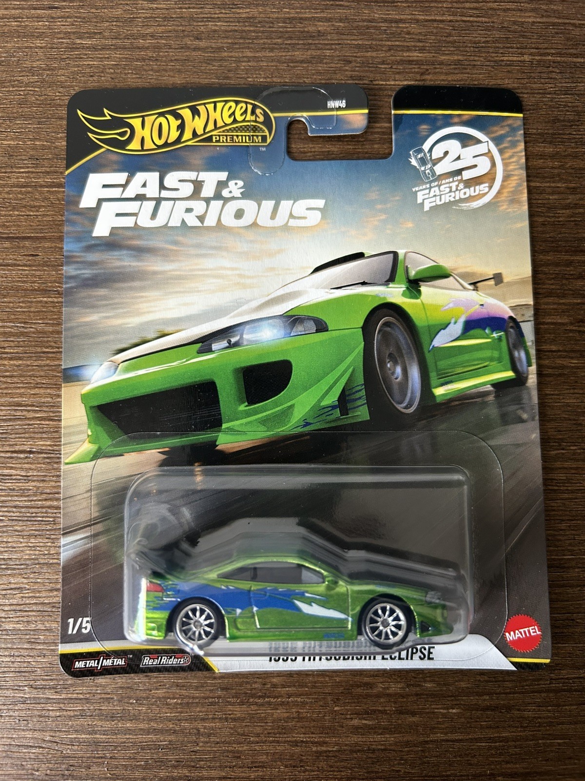 4 HOT WHEELS FAST AND FURIOUS 25TH ANNIVERSARY 1995 MITSUBISHI ECLIPSE CHASE