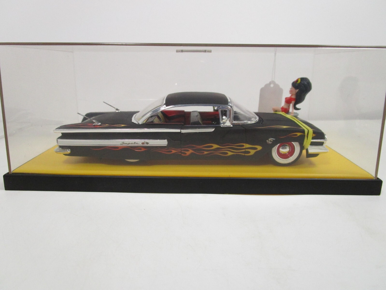 JADA 1/24 & 1/64 ROAD RATS FLAT BLACK 1960 CHEVY IMPALA VERY NICE NOT PERFECT