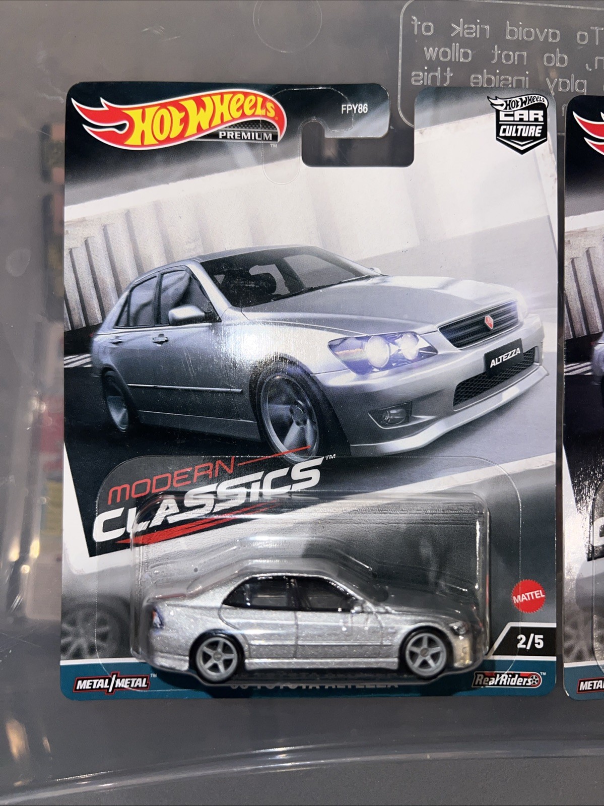 Lot Of 2 Hot Wheels 2024 Premium ‘98 Toyota Altezza Car Culture Modern Classics!