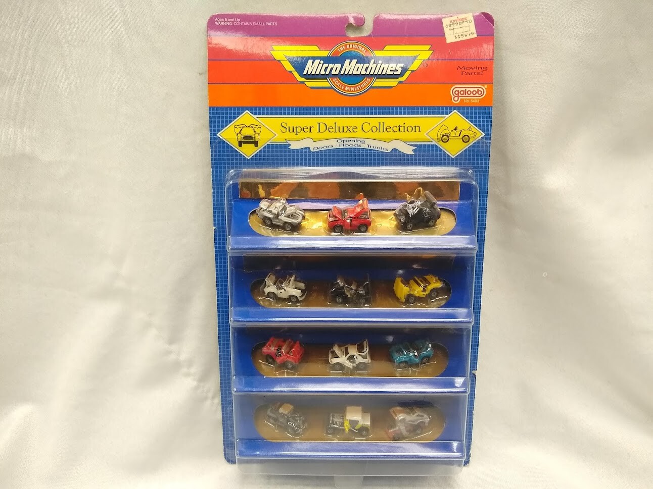 1989 Galoob Micro Machines Super Deluxe Collection – 12 cars total