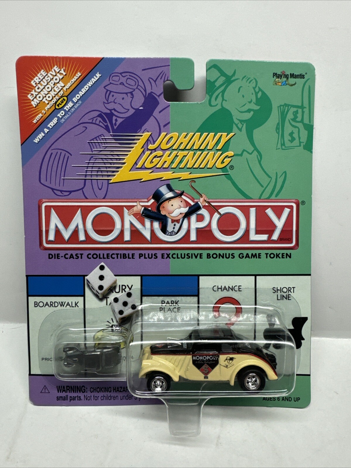 1/64 Johnny Lightning Monopoly 1933 Willy’s Black & Tan – One Price Shipping!