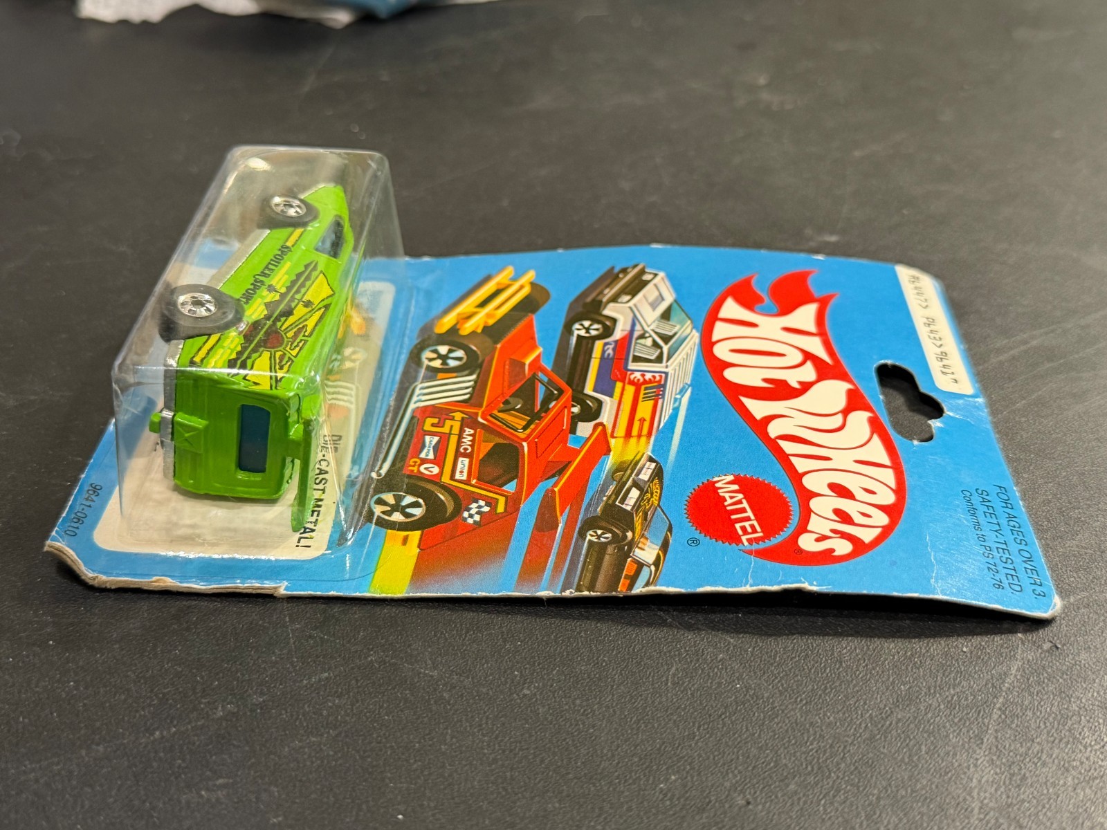 1979 Hot wheels Spoiler Sport green van #9641 made in Hong Kong READ