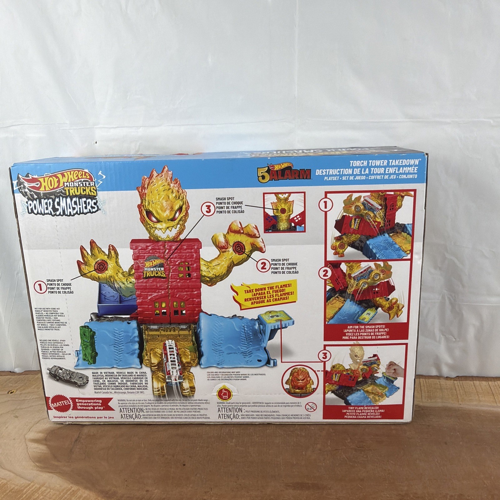 Hot Wheels Power Smashers 5 Alarm HW 5-Alarm Torch Tower Takedown