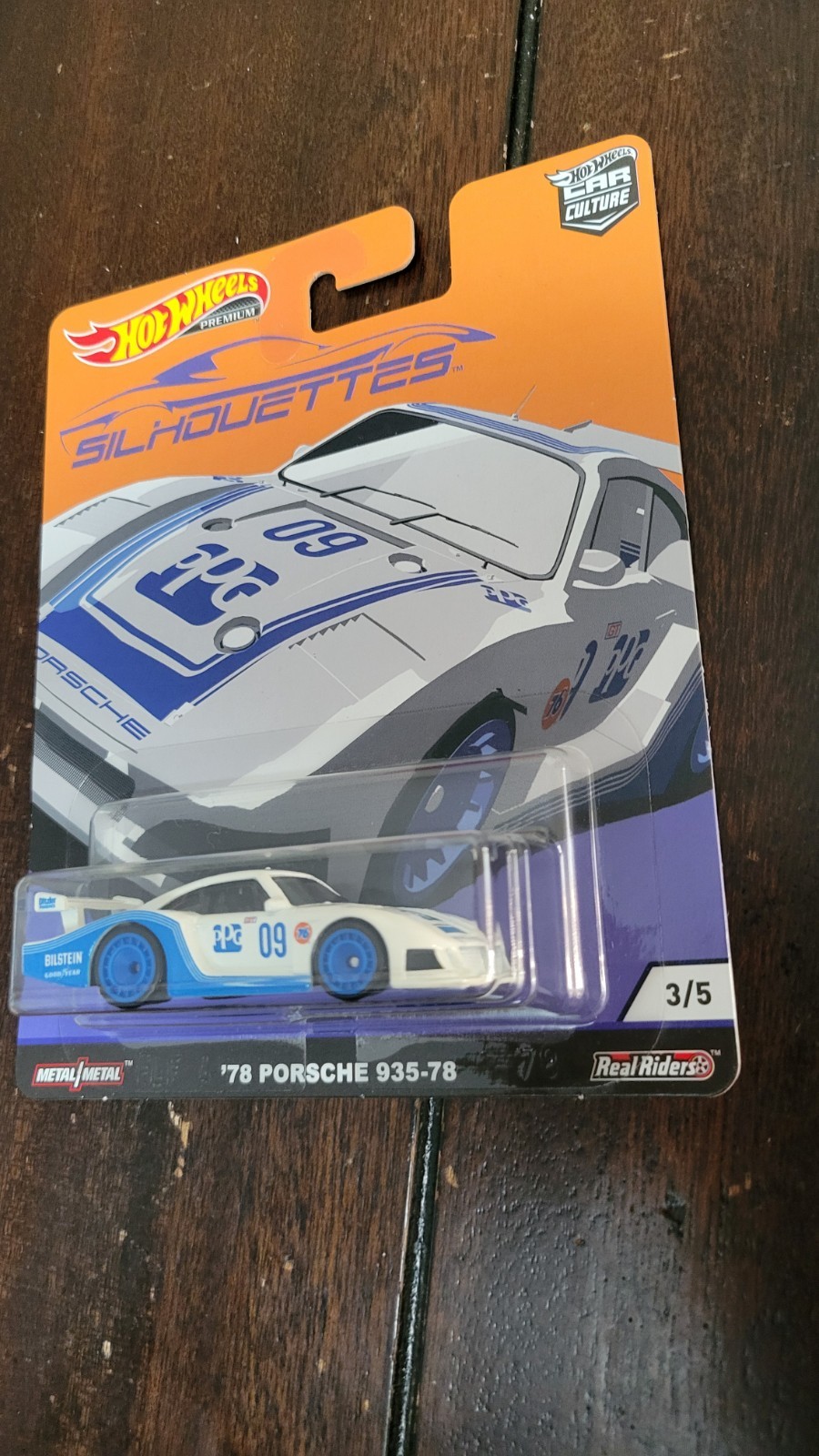 Hot Wheels Premium 1/64 Silhouettes Porsche 935 -78 Car Culture Real Riders