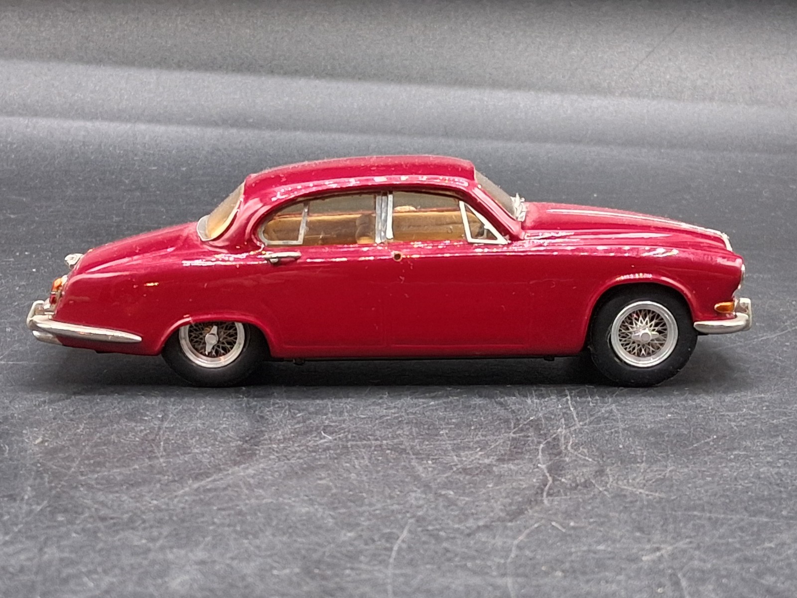 Vintage CJM Models 1/43 Scale Diecast 1967 Jaguar Burgundy HTF No Box Italy