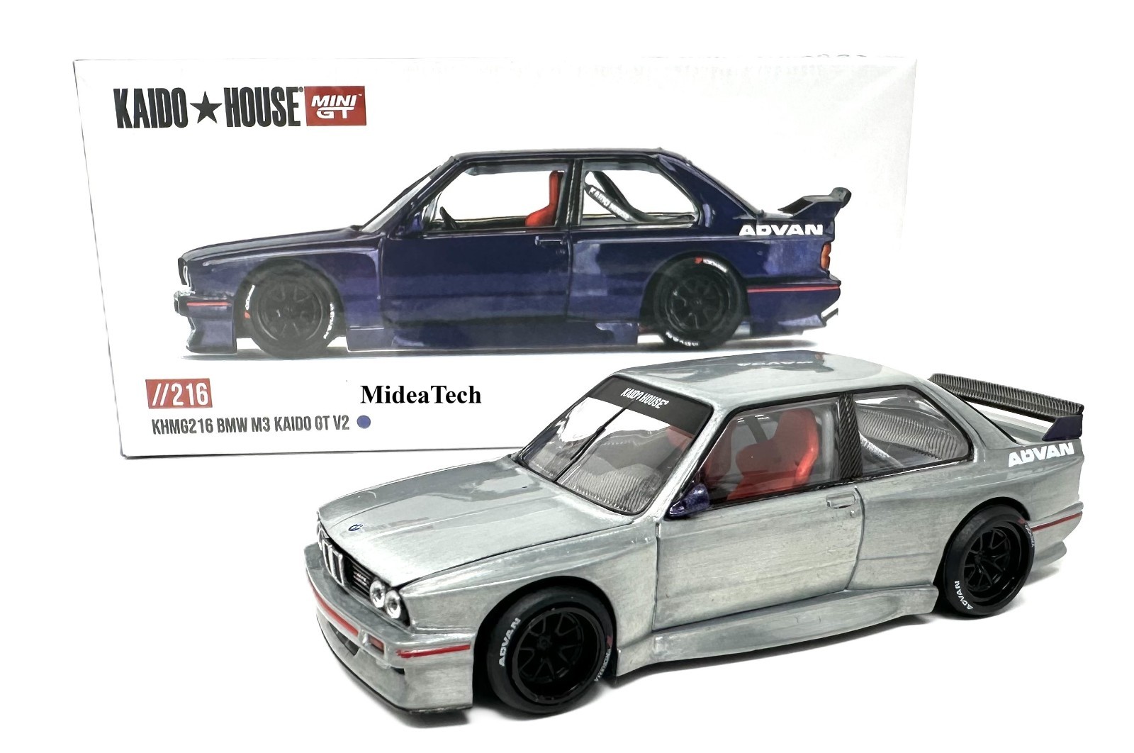 Chase! Kaido House x Mini GT 1:64 BMW M3 Kaido GT V2 Purple KHMG216