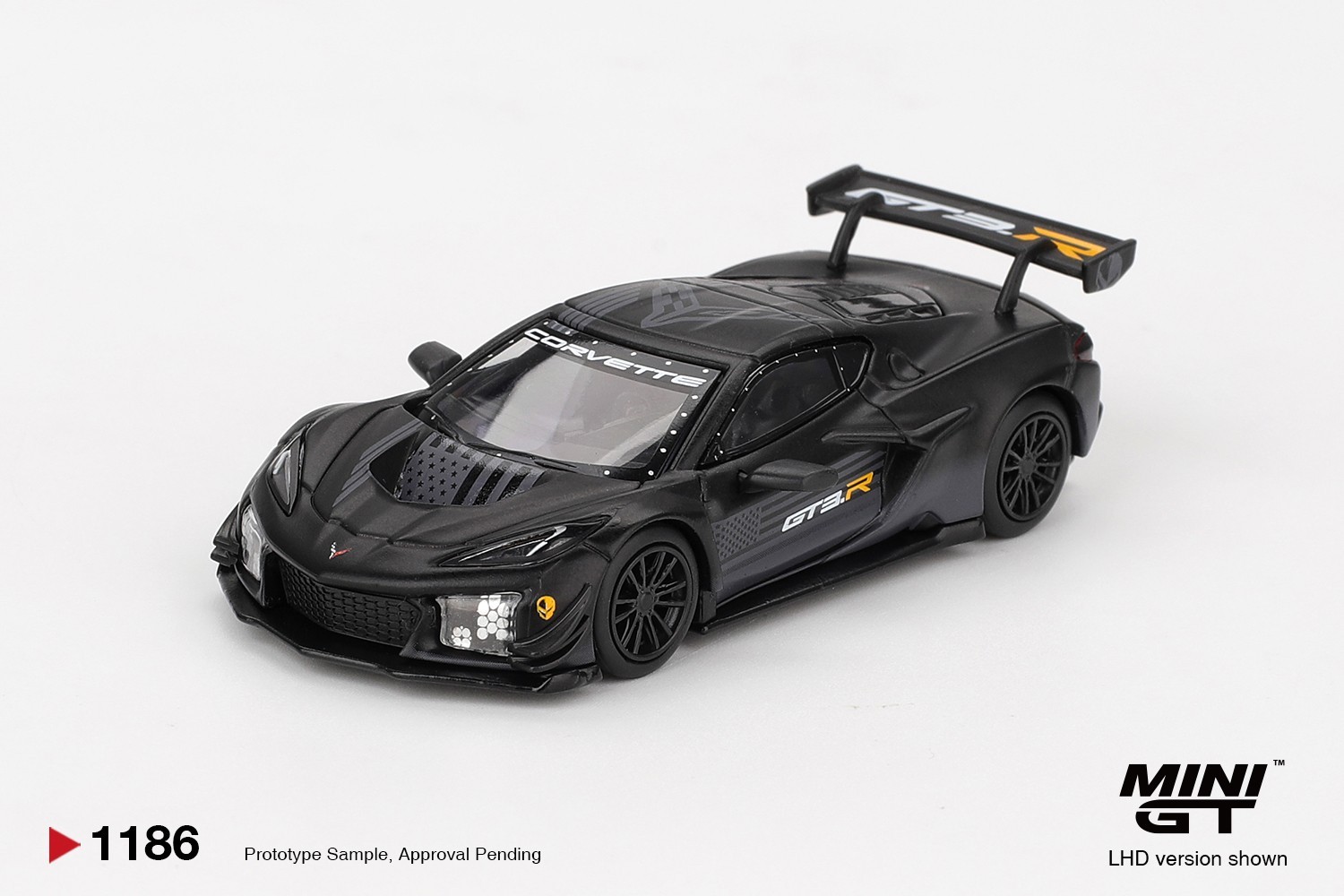 Mini GT 1:64 Chevrolet Corvette Z06 GT3.R Road America Test car #1186
