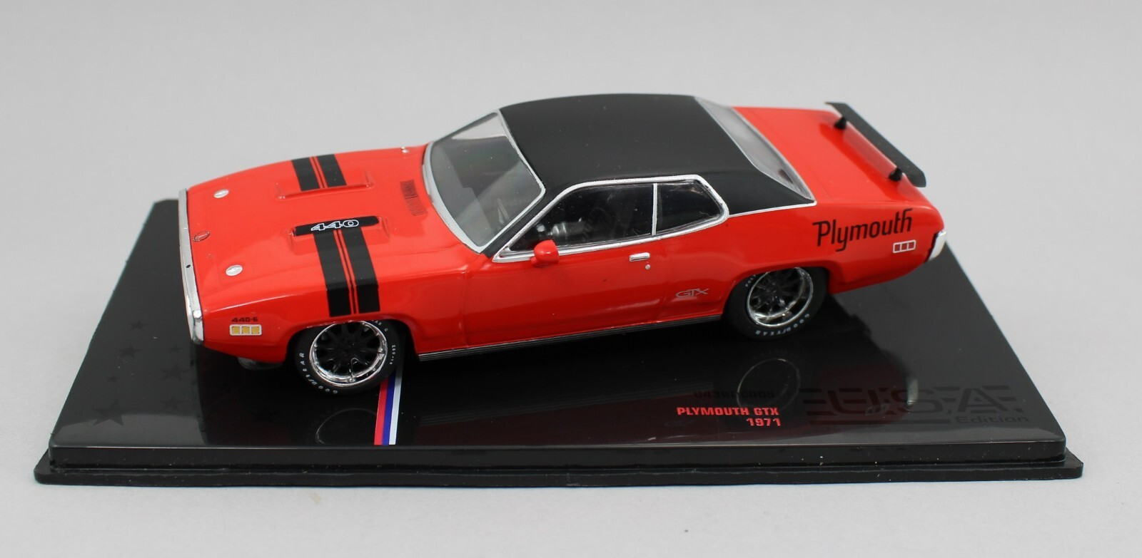 1:43 IXO Models *RED* 1971 Plymouth GTX *DIECAST* NIB!