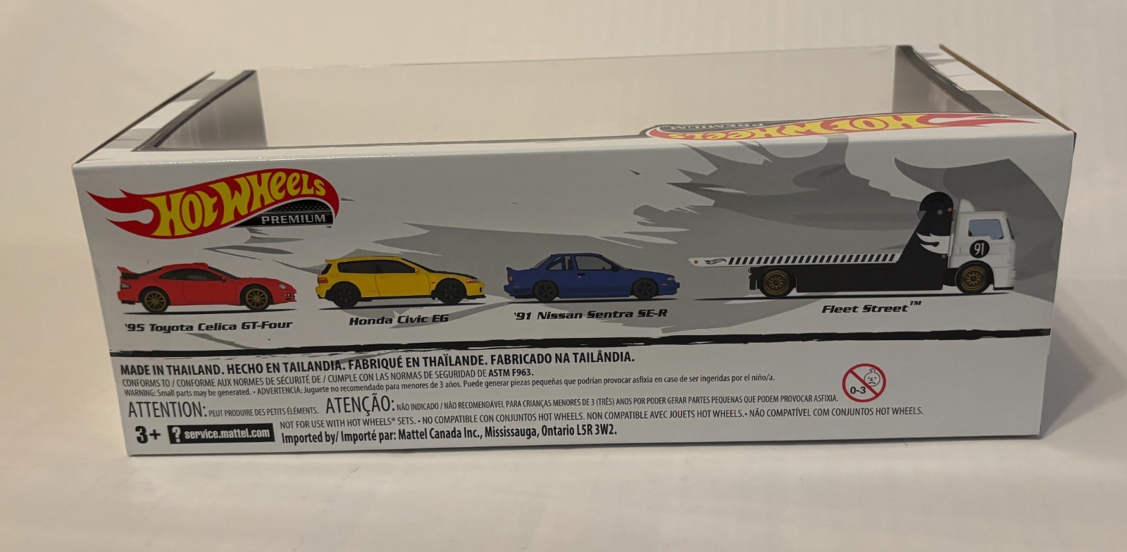 Hot Wheels Diorama Box Set HONDA CIVIC EG TOYOTA CELICA NISSAN SENTRA FLEET STRE