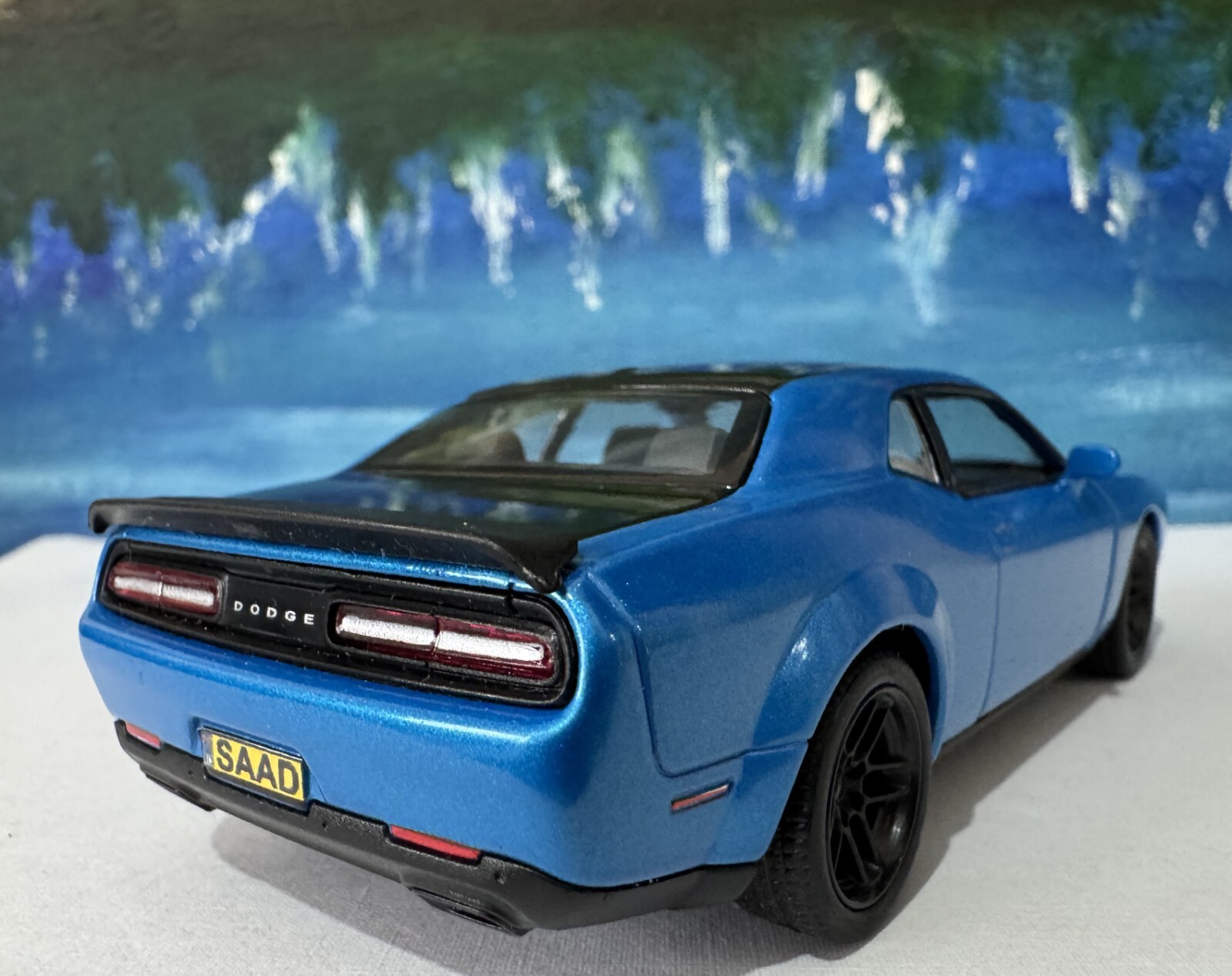Dodge Challenger SRT Demon 170 Any Name Plate – 1:40 boy Toy Car Gift w/Sleeve
