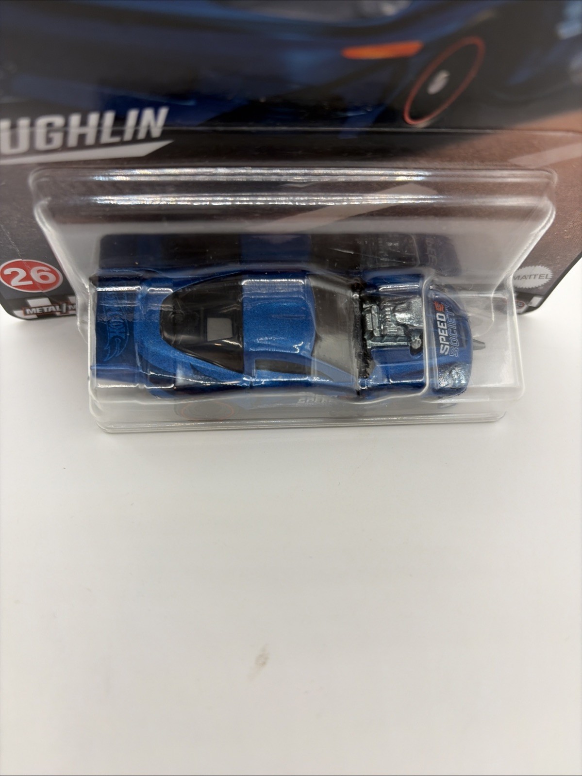 Hot Wheels Premium Boulevard Laughlin Corvette Z06 Drag Racer #26 Blue Z24