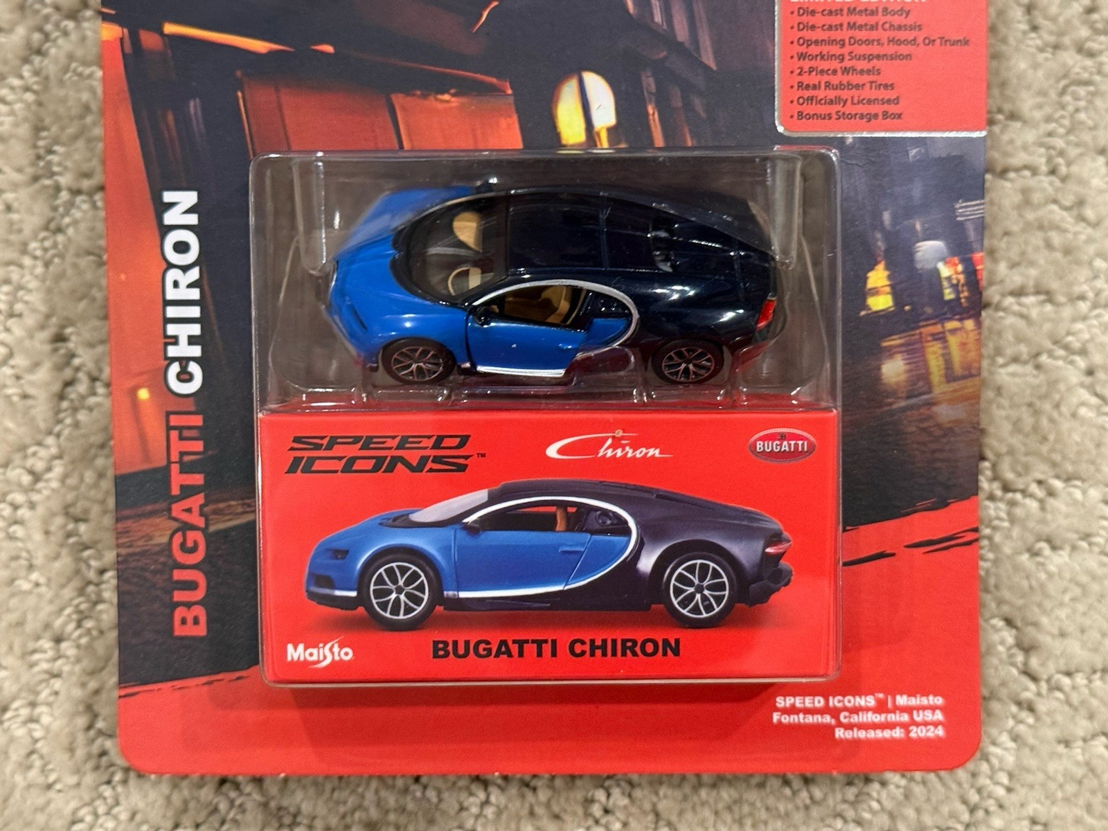 Maisto Speed Icons Bugatti Chiron 1:64 Diecast Limited Edition Car 2026 VHTF
