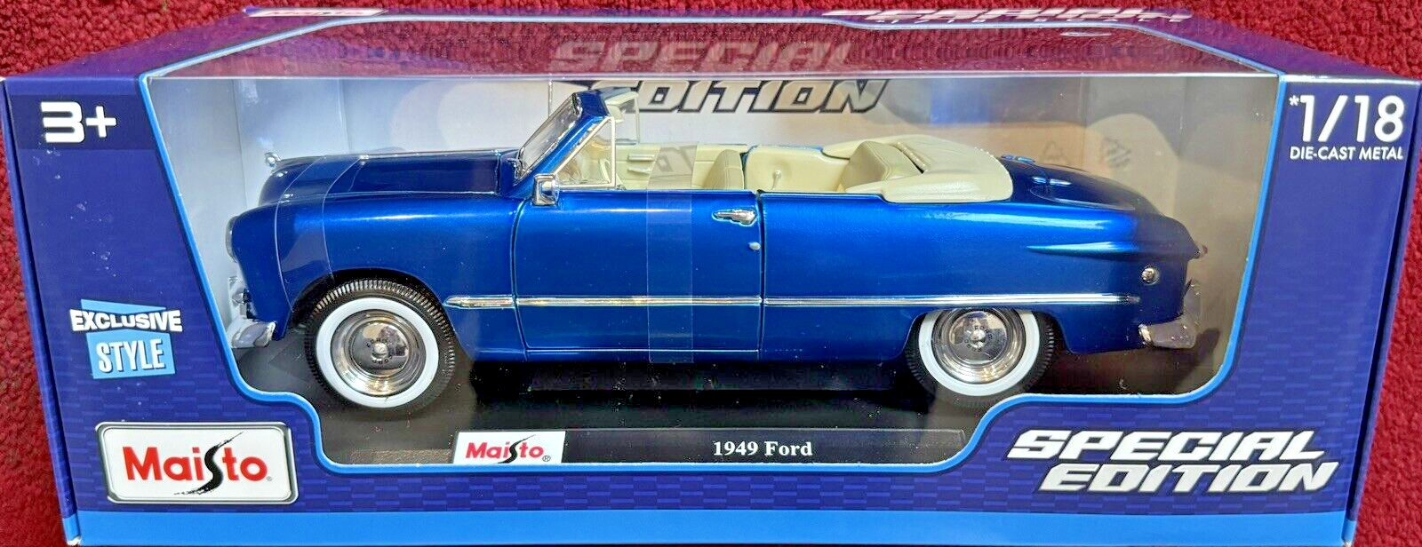 1949 Ford Blue 1:18 Maisto Exclusive Style Special Edition