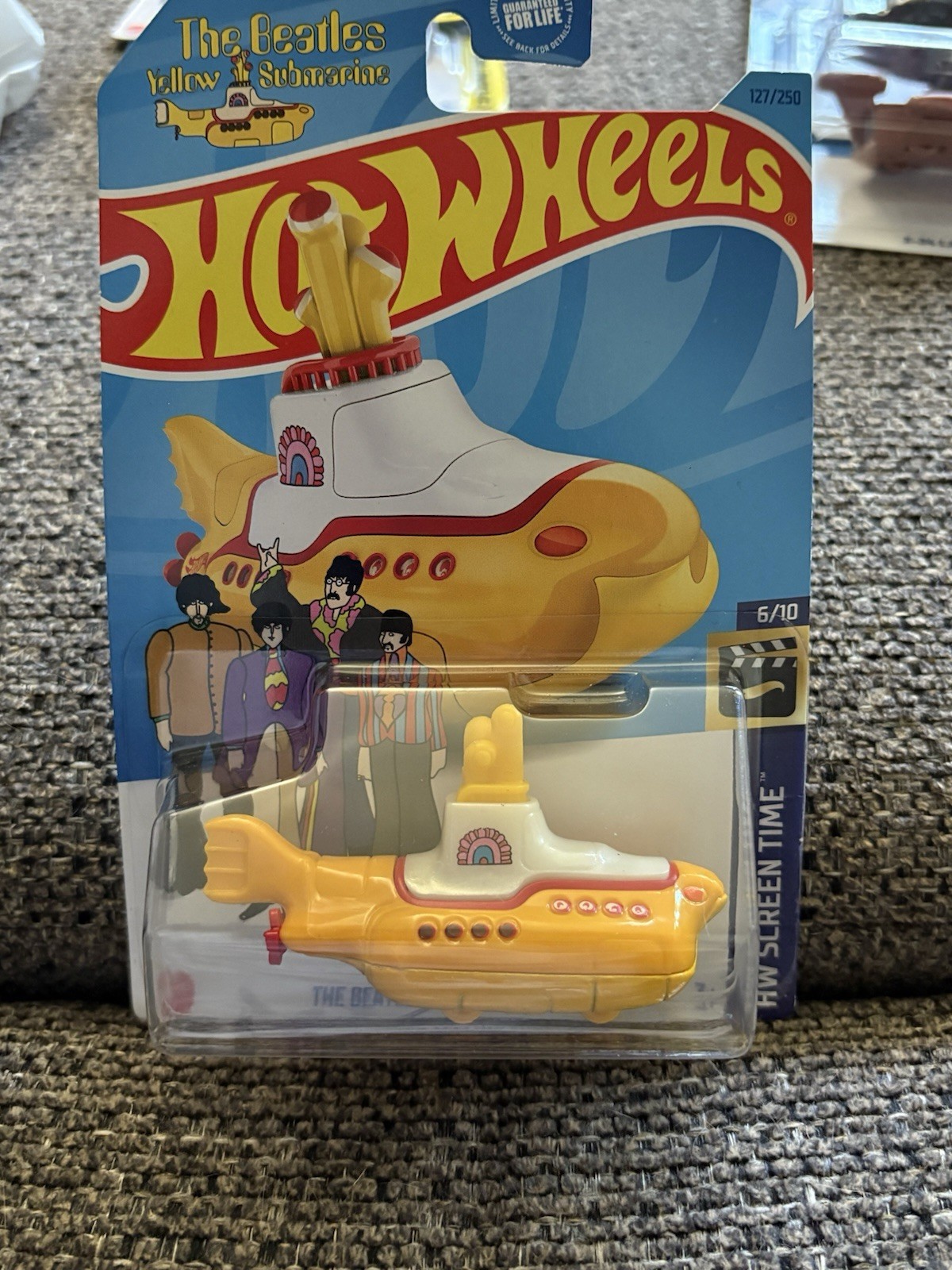 Hot Wheels The Beatles Yellow Submarine Yellow #127 – 2023 HW Screen Time