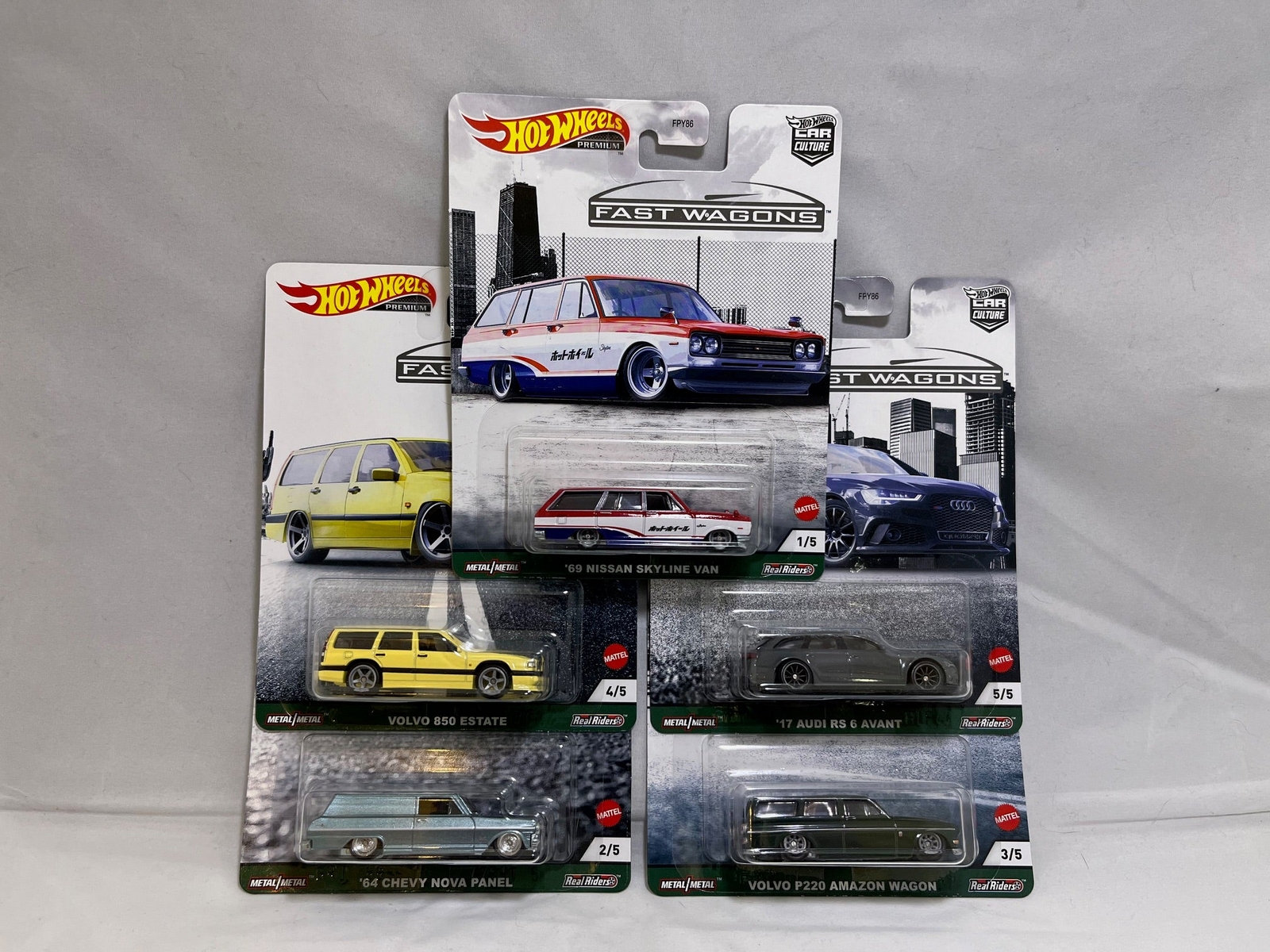 # 01132 – HW Car Culture Fast Wagons Full Set – 5 Pcs.