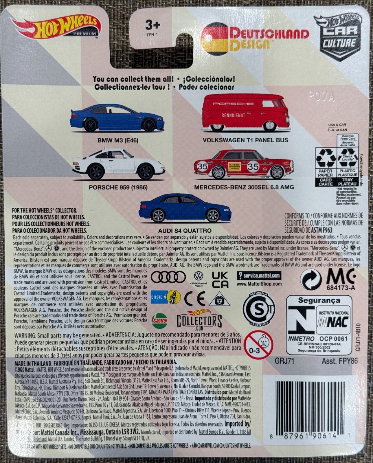 Hot Wheels Deutschland Designs Volkswagen T1 Panel bus,Free Shipping & Protector