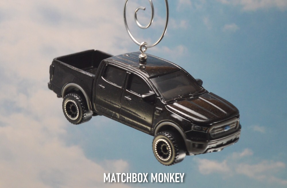 2019 Ford Ranger Pickup Truck Custom Christmas Tree Ornament 4X4 Adorno Black
