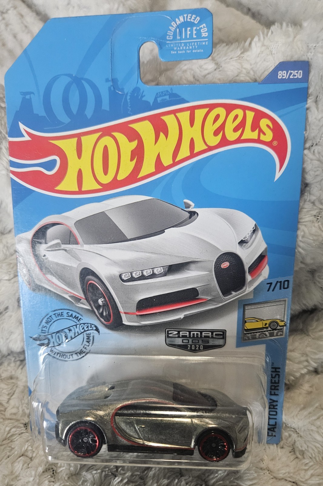 2020 Hot Wheels ‘16 Bugatti Chiron #89 Factory Fresh Zamac #5 Rare Great Card🔥