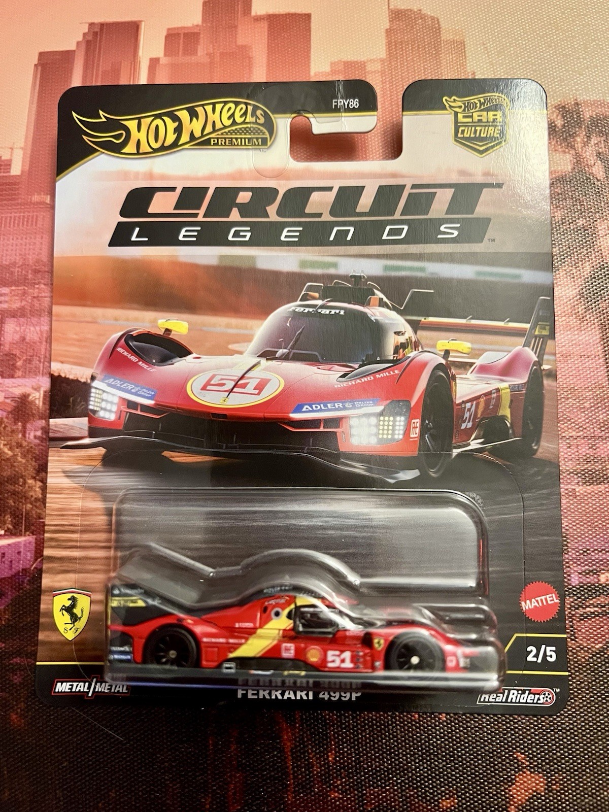 Hot Wheels Premium Car Culture Circuit Legends JBK49 FERRARI 499P Scale 1 64