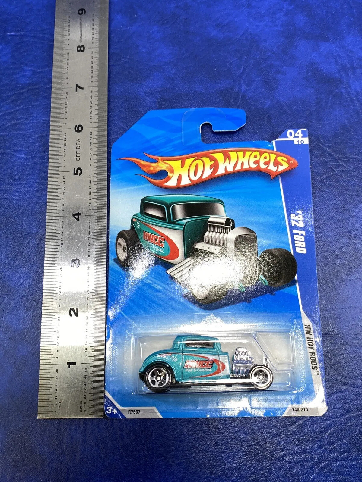 Hot Wheels HW Hot Rods ’10 ’32 Ford HWCC Rod & Custom Green Carded Car04/10