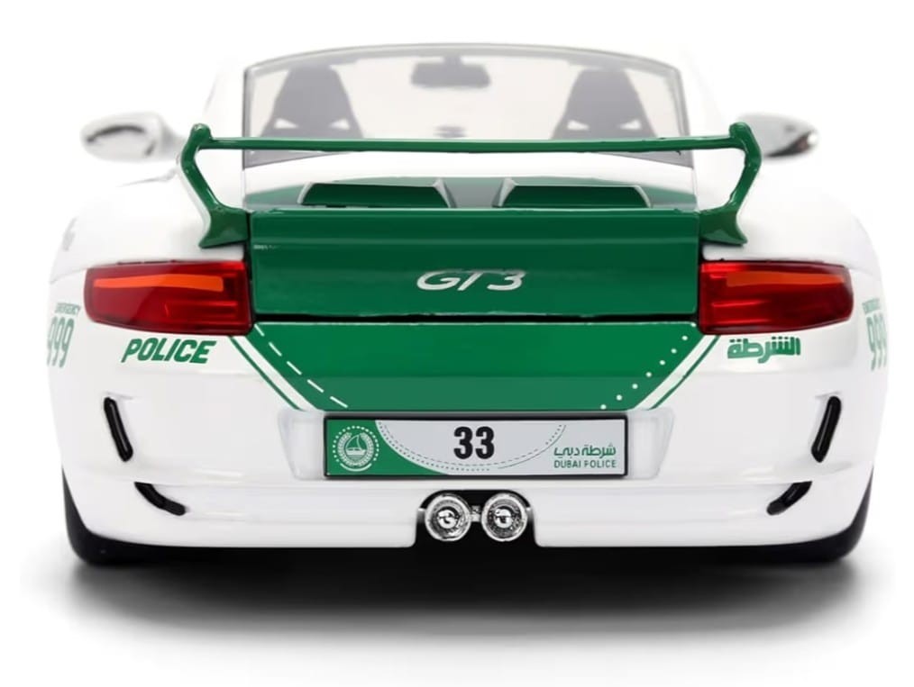 Jada Dubai Police Official Licensed Porsche 911 GT3 1:24 Diecast Model Car NIB