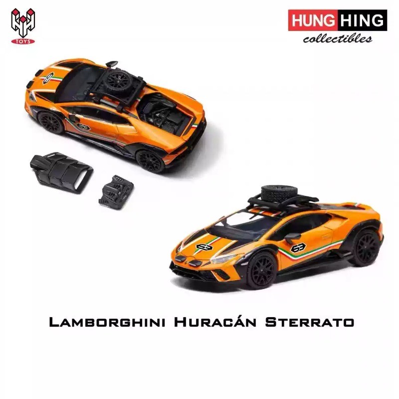 HungHing 1:64 Lamborghini Huracan Sterrato Diecast Car Model – High-quality Gift
