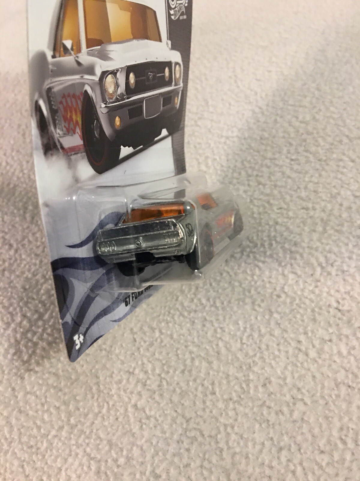 2018 Hot Wheels 50 Years ZAMAC Series ’67 Ford Mustang Coupe 1/8 new on card B3
