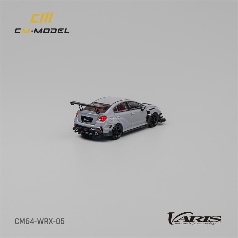 CM MODEL 1:64 STI/WRX Varis Widebody 1.0/2.0 Gray Diecast Model Car