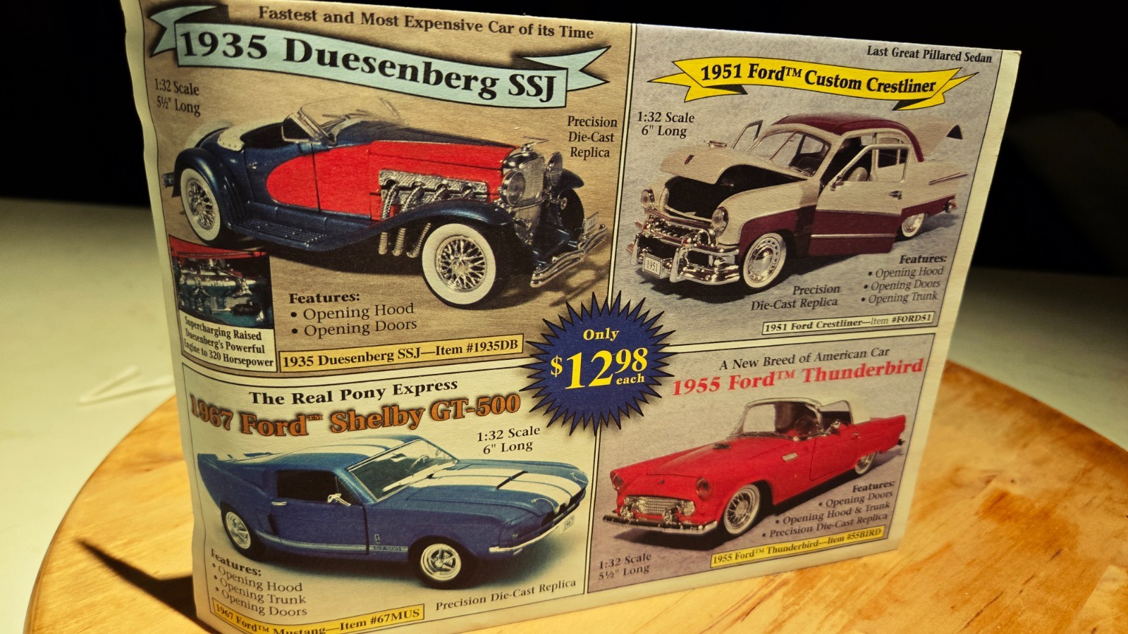 Vtg National Motor Museum Mint Chevy Diecast 5 Car Lot 1955 1941 1931 1915 1911