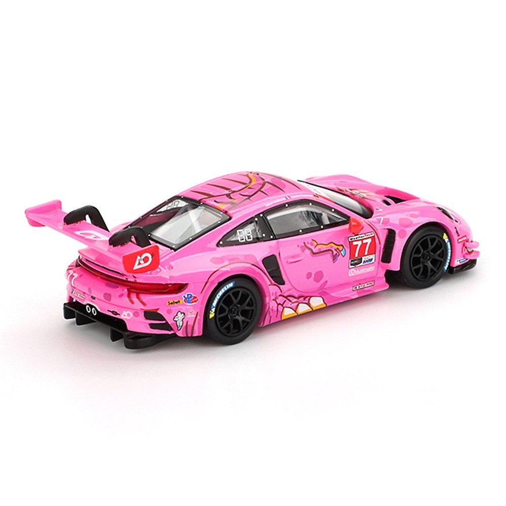 Mini GT 1:64 Porsche 911 GT3 R #77 AO Racing 2024 IMSA Road America MGT01052