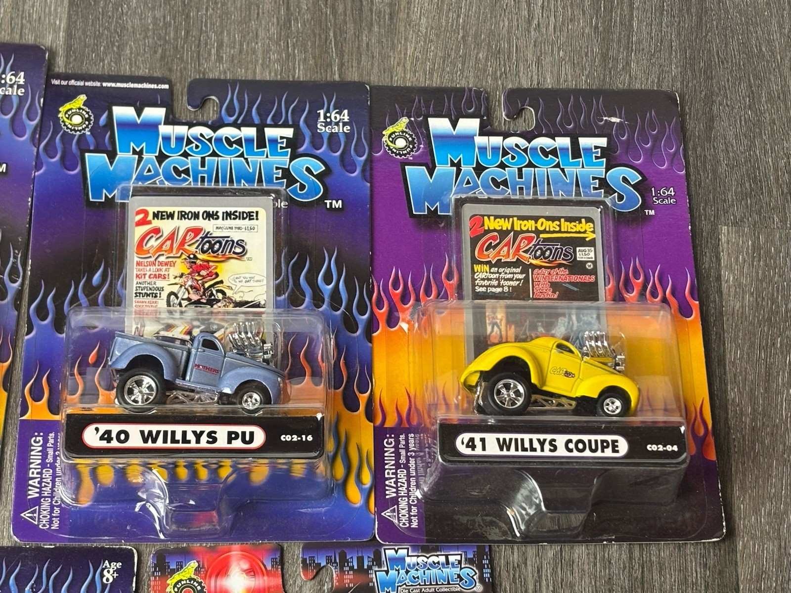 Lot Of 5 Muscle Machines Does cast Cars 1:64 Various Sets/years