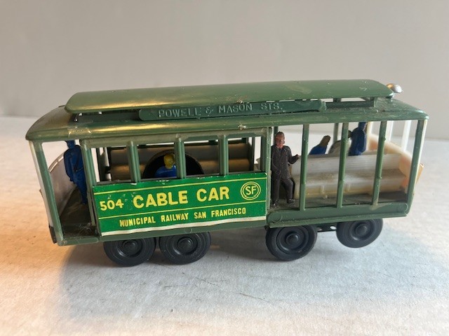 CABLE CAR 504 – MUNICIPAL RAILWAY SAN FRANCISCO – Green – Please see photos!