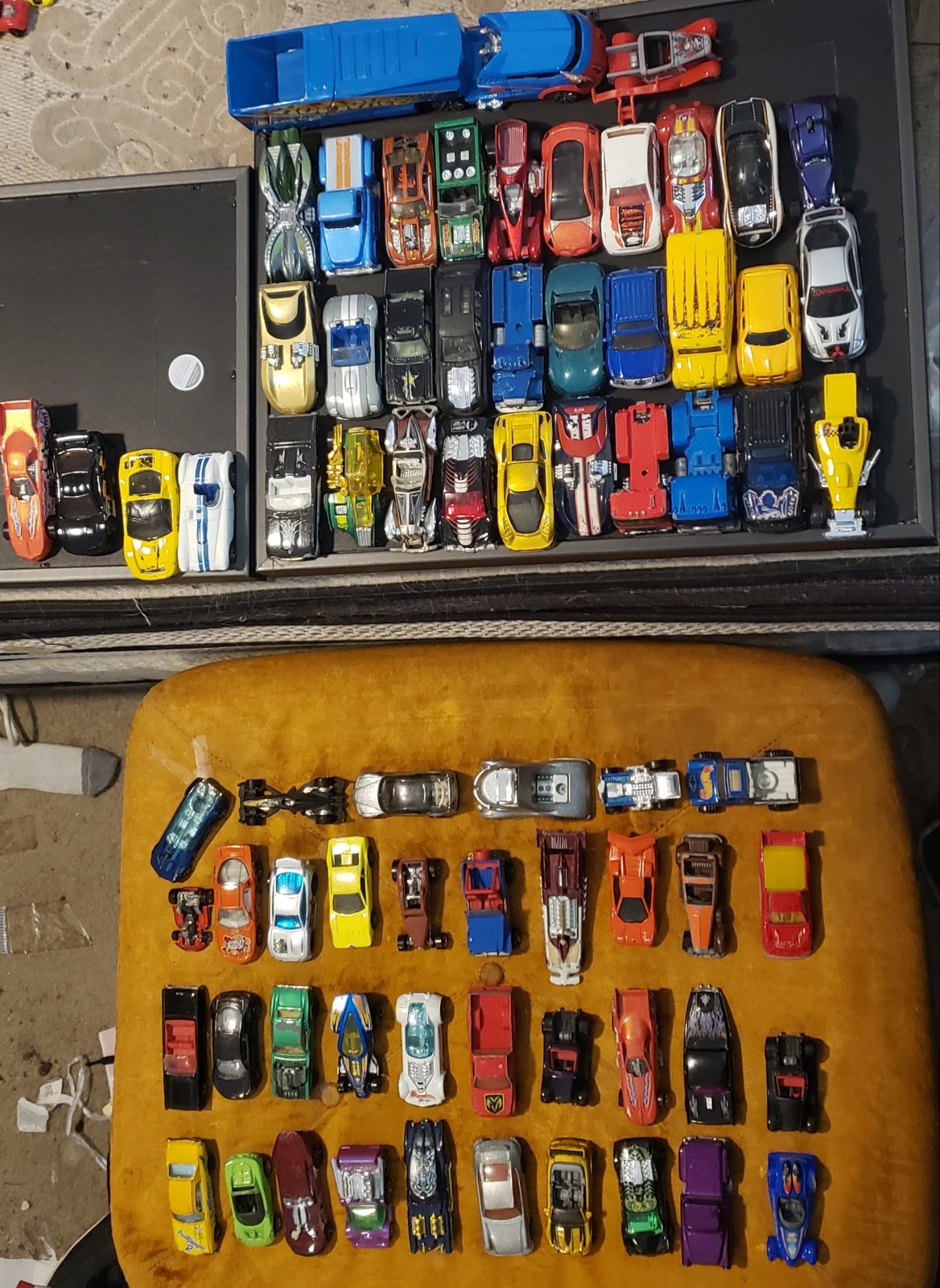 Lot of 73 Hot Wheels Loose Cars From Various Years and Models In Used Condition