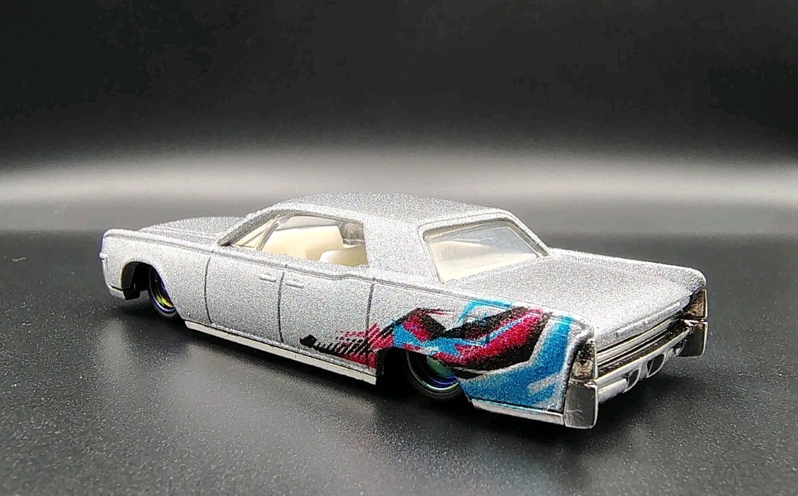 Custom Hot Wheels 64 Lincoln Continental Metallic Silver SSHIFTW NoScalpCustoms