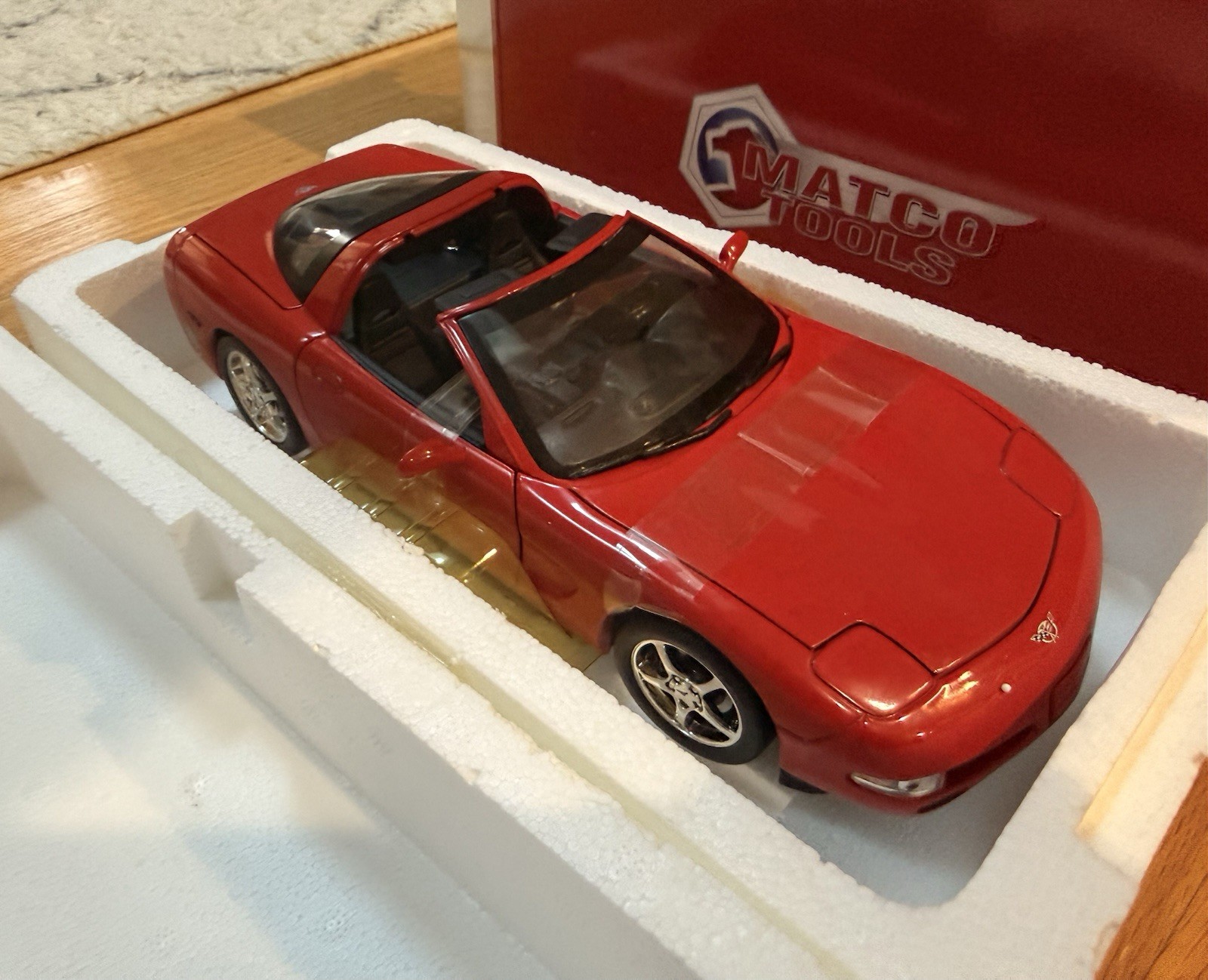 Matco Tools 2003 Corvette 1:18 Scale Red 1 Of 4000 Ertl Racing Champions