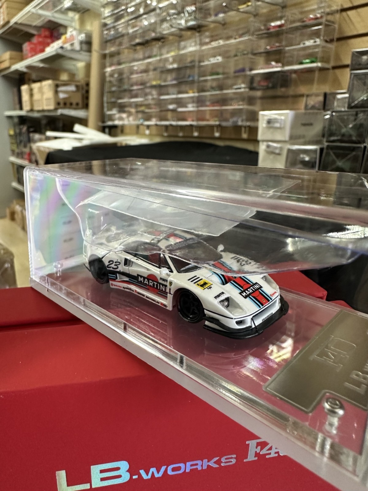 FERRARI F40 MARTINI LBWK LIBERTY WALK REAR OPENS 1/64 CAR BY STAR MODELS SM