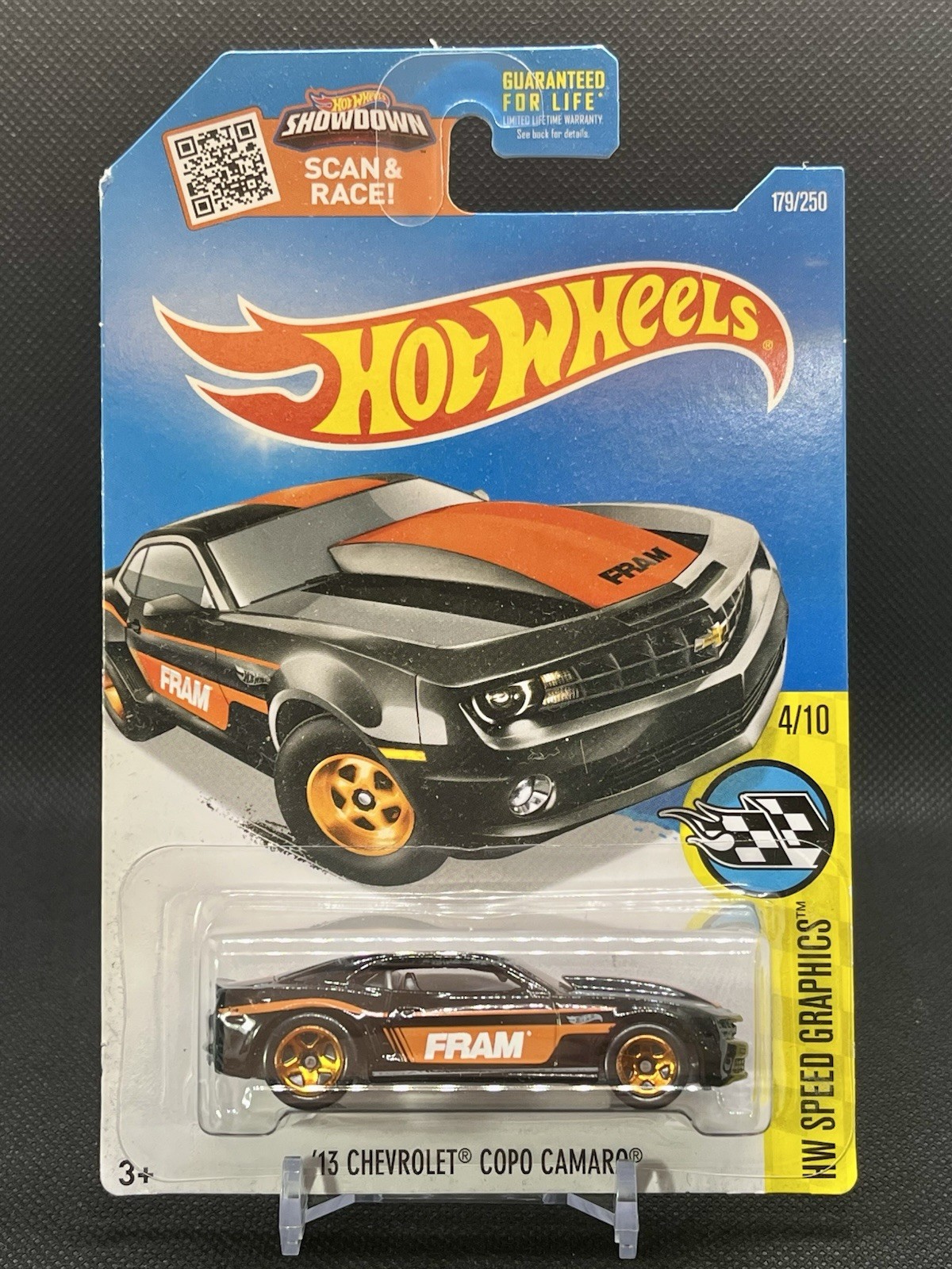 Hot Wheels FRAM 2013 Chevrolet Chevy COPO Camaro Diecast