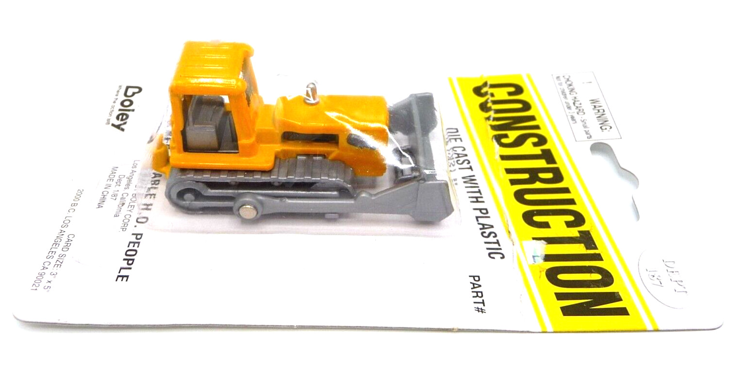 HO Scale Bulldozer Yellow Diecast Boley New Old Stock 1:87 Unopened Package