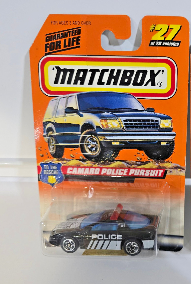 Matchbox To the Rescue 3 car lot police / fire NOC