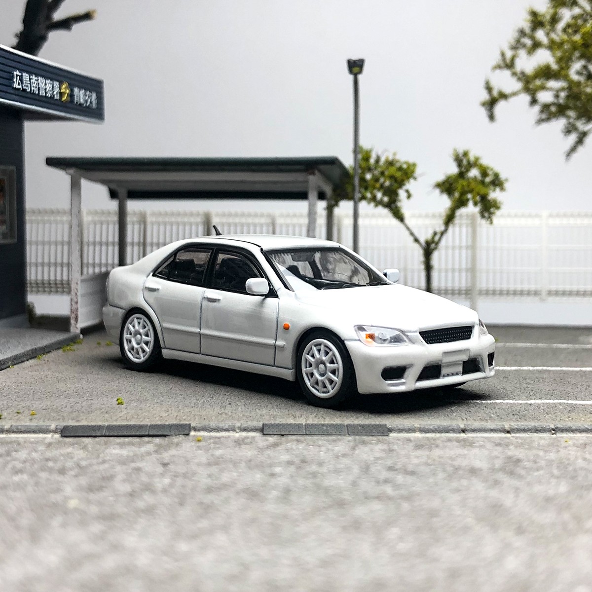 Mini Altezza RS200 White 1:64 Scale Diecast Model – Rare Collectible