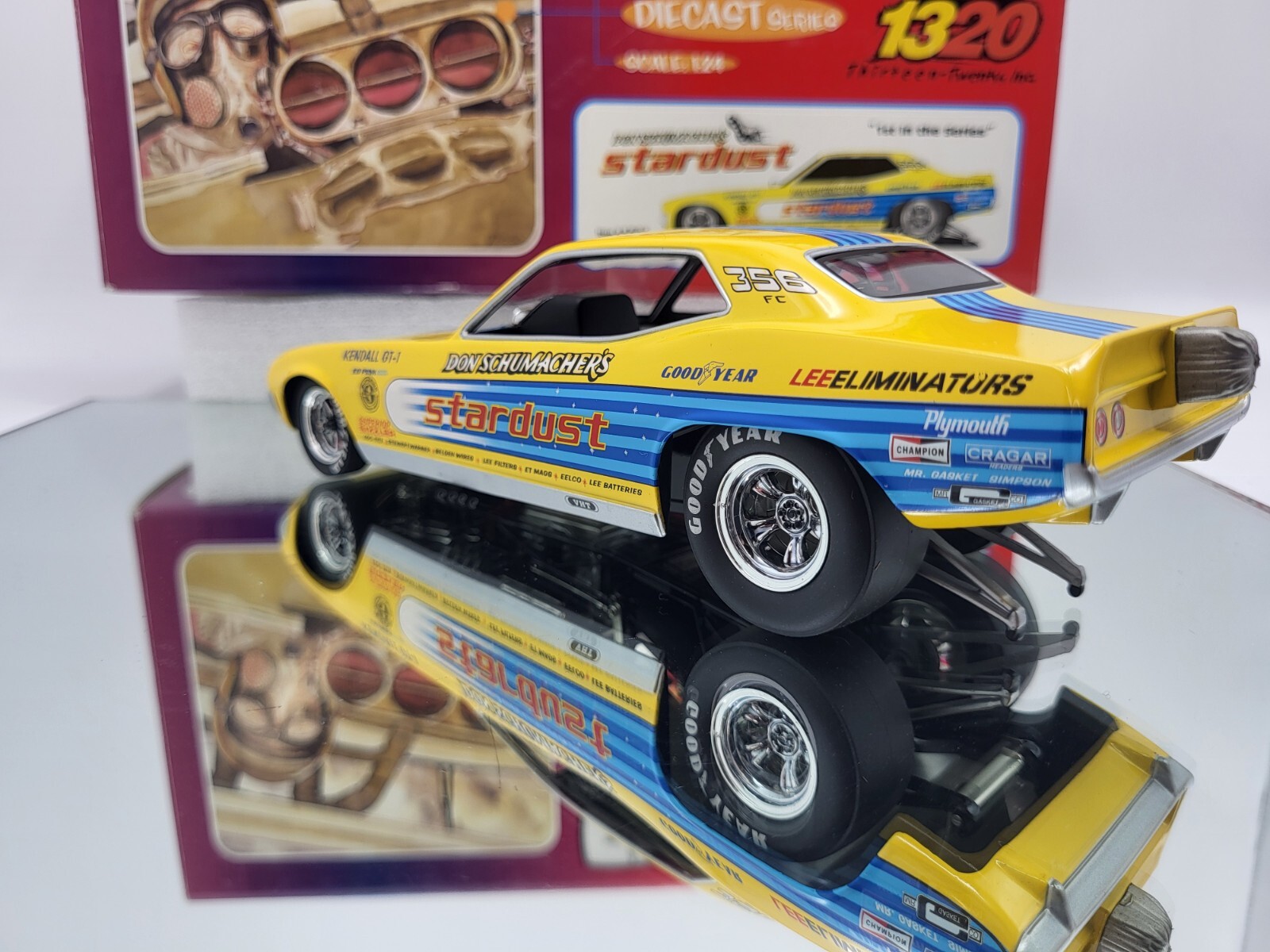 1320 THE FLOPPERS 1971 PLYMOUTH CUDA DON SCHUMACHERS “STARDUST” 1:24 SCALE **MIB